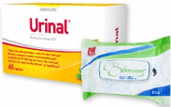 Urinal x 60 capsule + servetele umede cadou